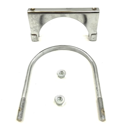 Heavy Duty Mfg U-Clamp Flat Band Chrome, 19-500CP 19-500CP